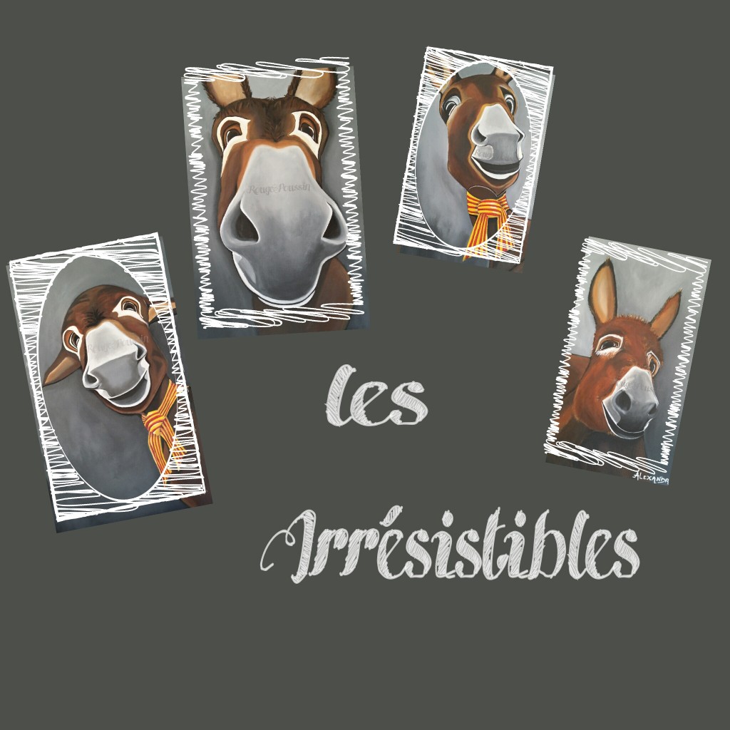 Tableau de Carole Alexandre intitulé "Les Irrésistibles"