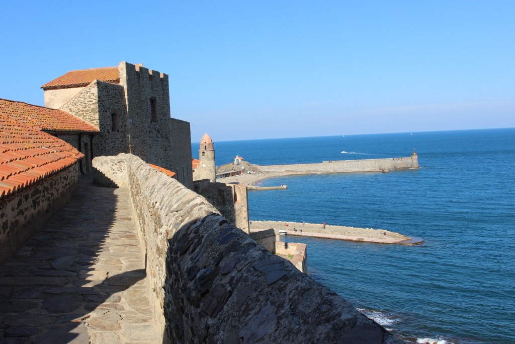 Clocher de Collioure : vue des remparts du Château Royal