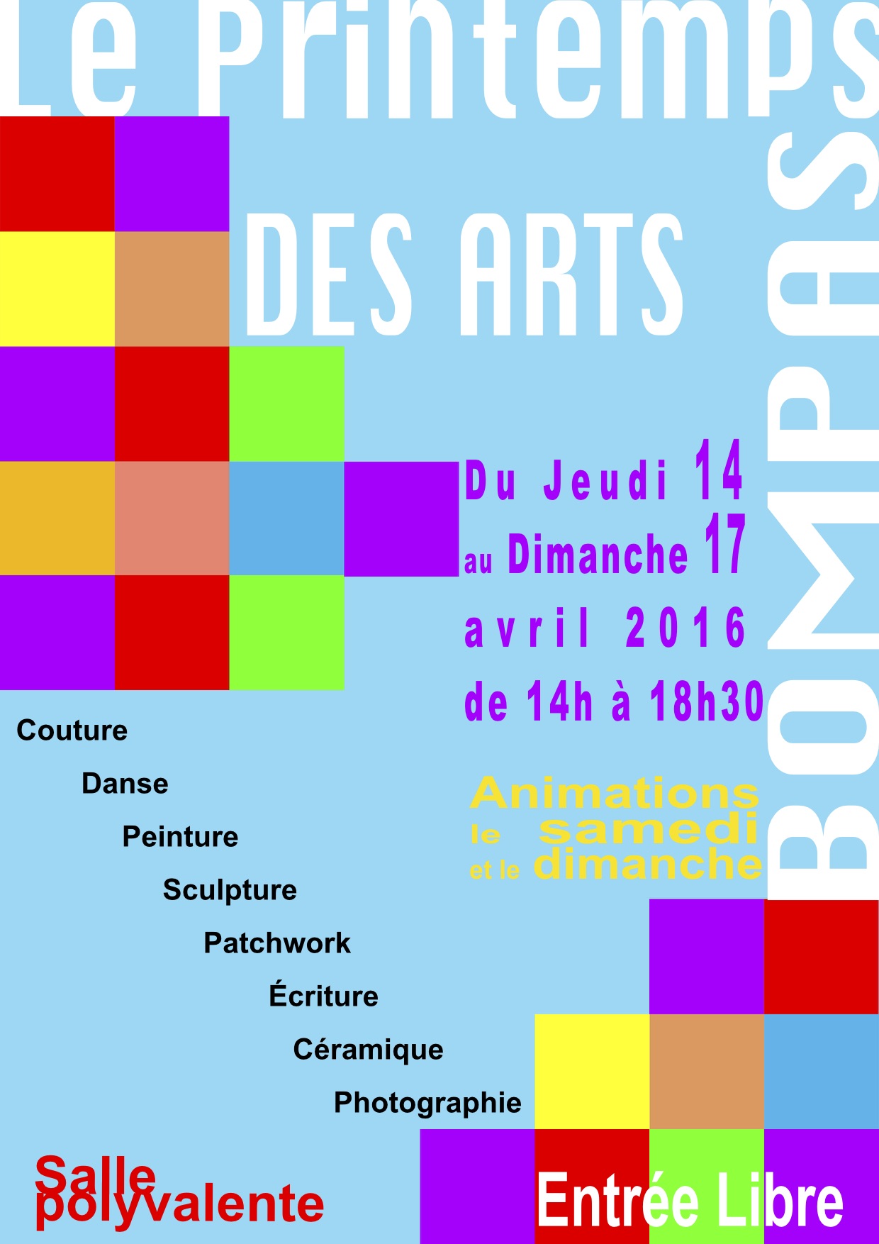 Affiche pour l'exposition à Bompas 2016